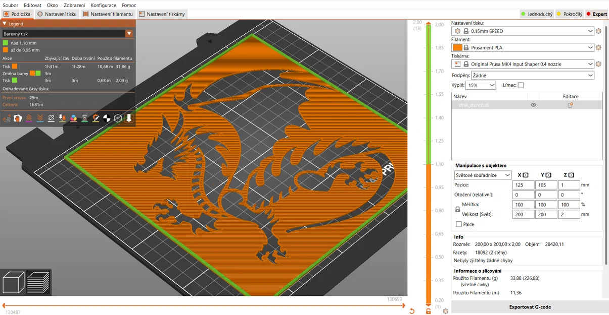 Khuôn Vẽ Hình Rồng 3D (Stencil: Dragon) Tinh Xảo Cho Nghệ Thuật - Image 2