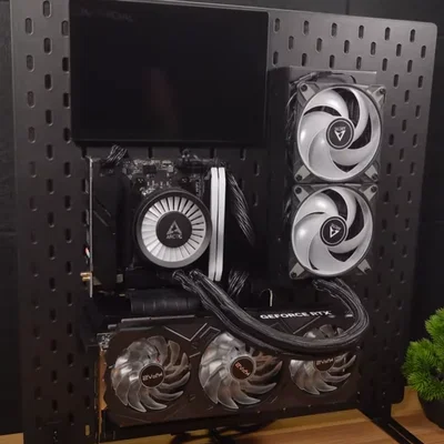 Bộ giá treo linh kiện PC lên bảng IKEA Skadis siêu gọn