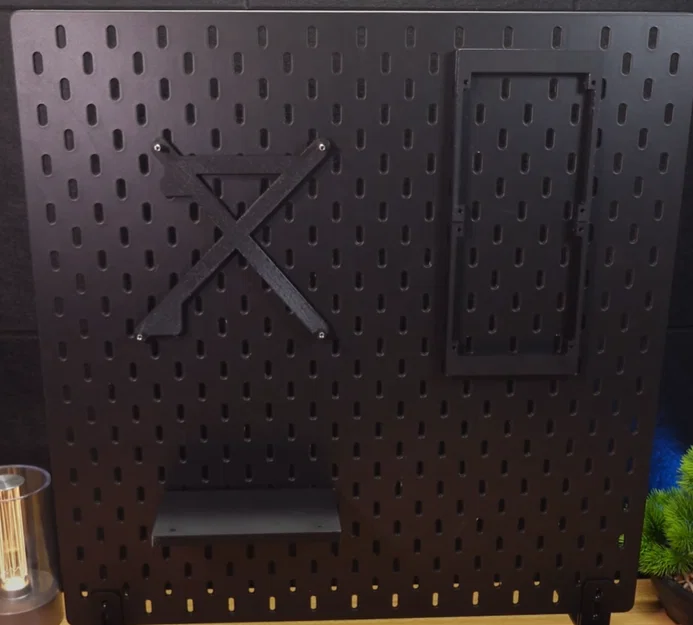 Bộ giá treo linh kiện PC lên bảng IKEA Skadis siêu gọn - Image 2