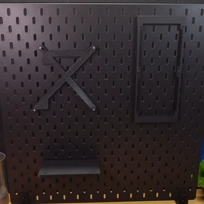 Bộ giá treo linh kiện PC lên bảng IKEA Skadis siêu gọn