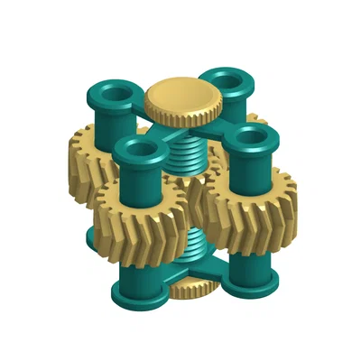 4-helix gear spinner - Con quay bánh răng xoắn 4 nhánh