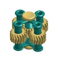 4-helix gear spinner - Con quay bánh răng xoắn 4 nhánh - Thumbnail 2