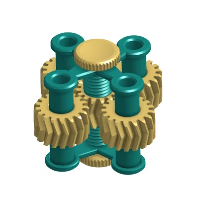 4-helix gear spinner - Con quay bánh răng xoắn 4 nhánh
