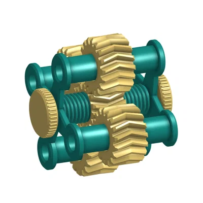 4-helix gear spinner - Con quay bánh răng xoắn 4 nhánh