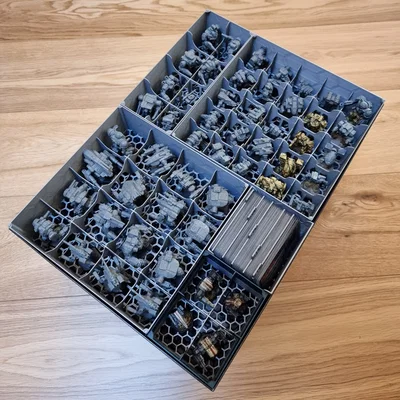 Khay xếp chồng lưu trữ mô hình Battletech 4x4 cỡ XL