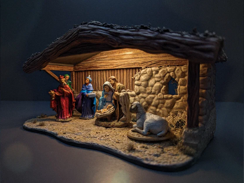 Tự tay làm mô hình Hang đá Giáng sinh (Nativity Scene)! Khung nền Diorama - Image 3