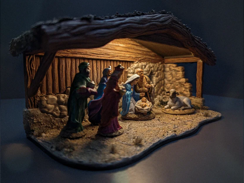 Tự tay làm mô hình Hang đá Giáng sinh (Nativity Scene)! Khung nền Diorama - Image 4