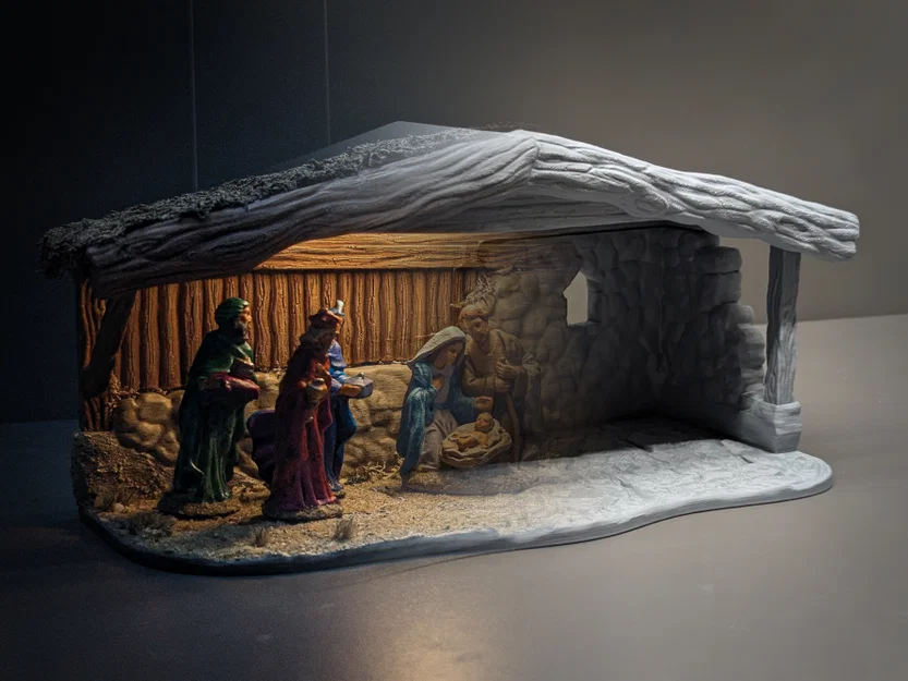 Tự tay làm mô hình Hang đá Giáng sinh (Nativity Scene)! Khung nền Diorama - Image 7