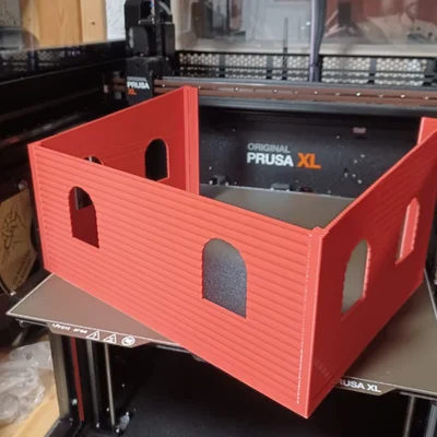 Mô hình chuồng ngựa tỉ lệ 1:20 (kiểu câu lạc bộ ngựa) có cửa lùa