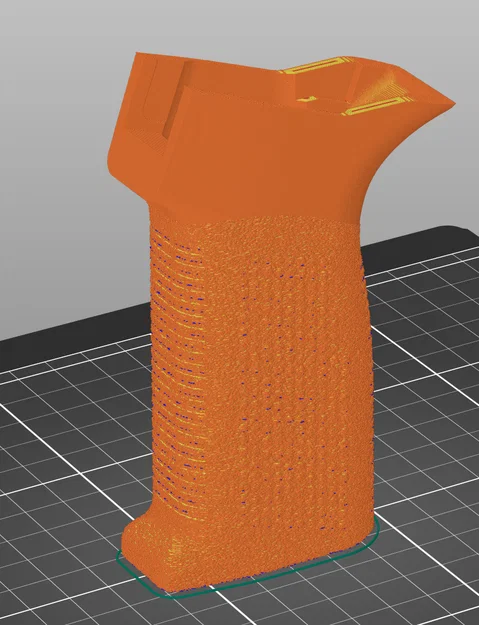 Tay cầm 20° Slim Grip cho Mosquito Open Beta 2 & MK1 Airsoft - Image 4