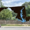 Bản đồ địa hình Maryland, USA (MD) cùng sông ngòi in 3D - Thumbnail 2