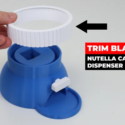 Vòng đệm trang trí Trim Blank cho máy lấy kẹo Nutella in 3D