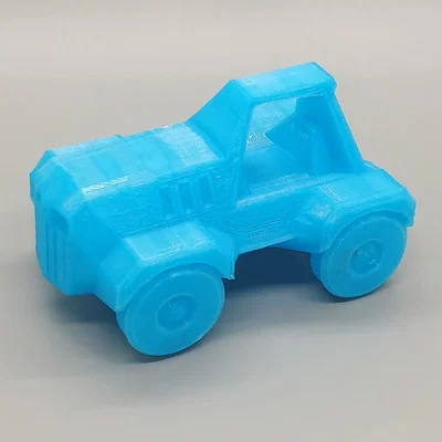Mô hình xe kéo Low Poly Tractor in 3D không cần support