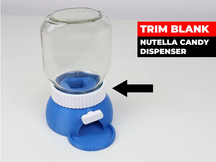 Vòng đệm trang trí Trim Blank cho máy lấy kẹo Nutella in 3D - Image 2