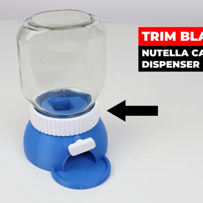 Vòng đệm trang trí Trim Blank cho máy lấy kẹo Nutella in 3D