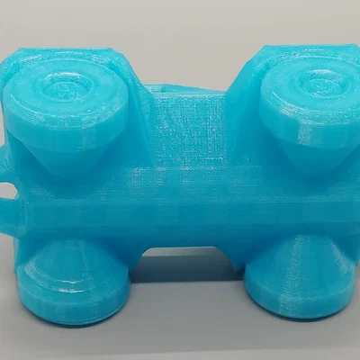 Mô hình xe kéo Low Poly Tractor in 3D không cần support