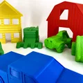 Mô hình xe kéo Low Poly Tractor in 3D không cần support - Thumbnail 6