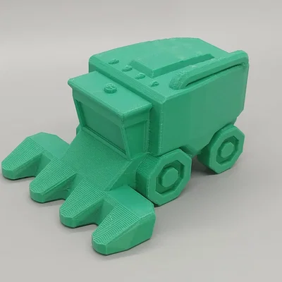 Mô hình máy gặt đập liên hợp Low Poly cực đẹp cho bé