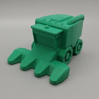 Mô hình máy gặt đập liên hợp Low Poly cực đẹp cho bé