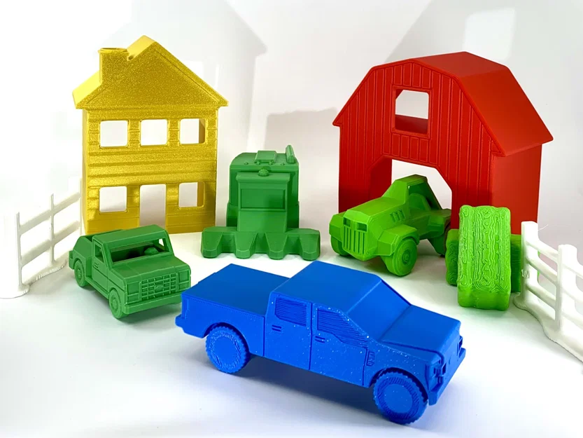 Mô hình máy gặt đập liên hợp Low Poly cực đẹp cho bé - Image 3