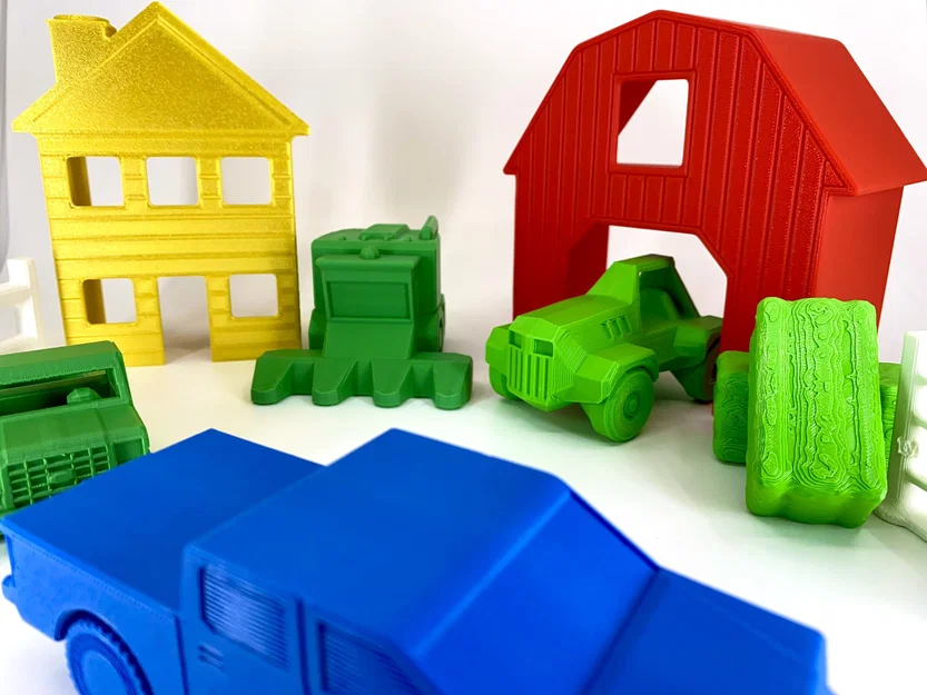 Mô hình máy gặt đập liên hợp Low Poly cực đẹp cho bé - Image 5