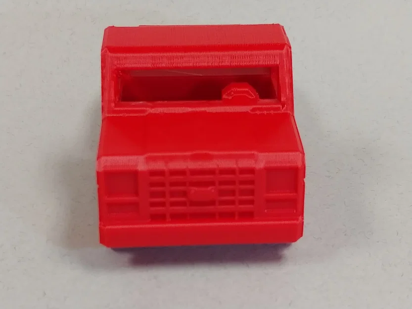 Mô hình xe bán tải Low Poly phong cách thập niên 80 - In 3D không support - Image 2