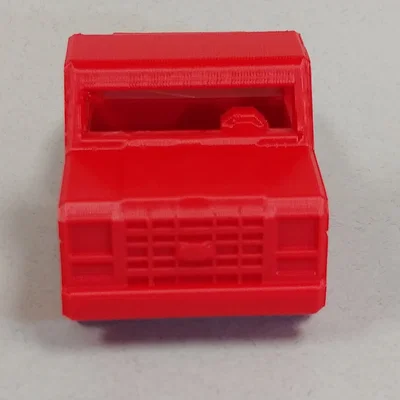 Mô hình xe bán tải Low Poly phong cách thập niên 80 - In 3D không support