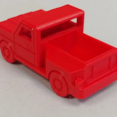 Mô hình xe bán tải Low Poly phong cách thập niên 80 - In 3D không support