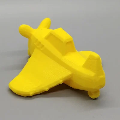 Mô hình máy bay phun thuốc Low Poly - In 3D dễ dàng không support