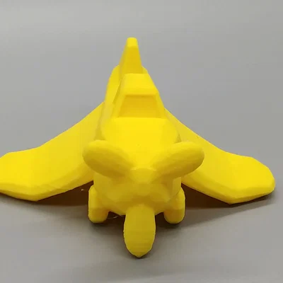 Mô hình máy bay phun thuốc Low Poly - In 3D dễ dàng không support
