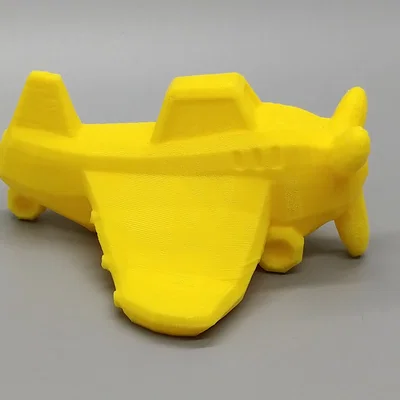 Mô hình máy bay phun thuốc Low Poly - In 3D dễ dàng không support