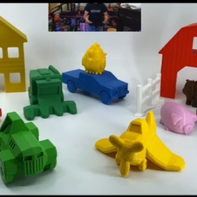 Mô hình máy bay phun thuốc Low Poly - In 3D dễ dàng không support