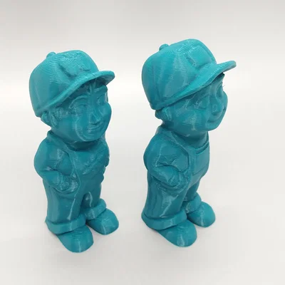 Mô hình chú nông dân Low Poly trang trí in 3D dễ thương