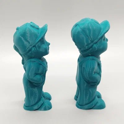 Mô hình chú nông dân Low Poly trang trí in 3D dễ thương