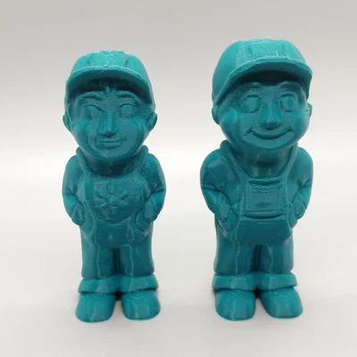 Mô hình chú nông dân Low Poly trang trí in 3D dễ thương