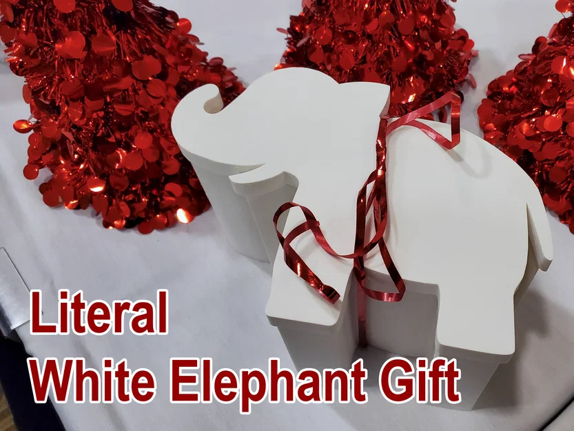 Hộp quà "Voi Trắng" (Literal White Elephant Gift Box) - Image 1