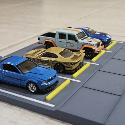 Mô hình bãi đỗ xe tỷ lệ 1:64 cho xe Hot Wheels