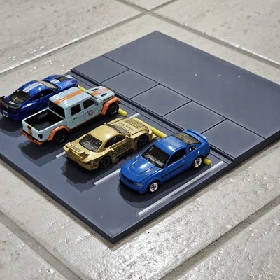 Mô hình bãi đỗ xe tỷ lệ 1:64 cho xe Hot Wheels