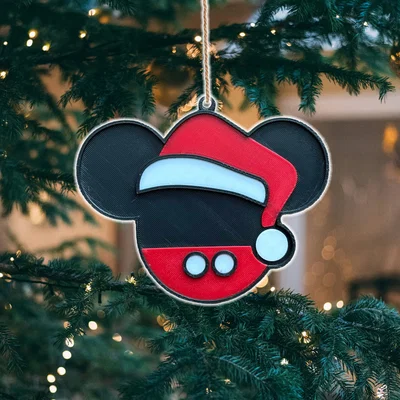 Đồ trang trí cây thông Noel hình chuột Mickey Ông già Noel