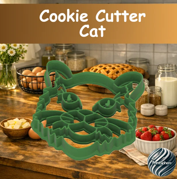 Baking - Khuôn cắt bánh quy hình đầu mèo - Image 1
