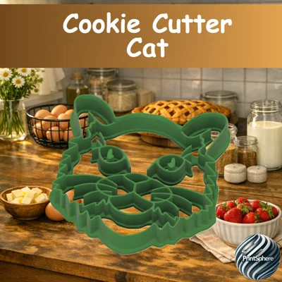 Baking - Khuôn cắt bánh quy hình đầu mèo