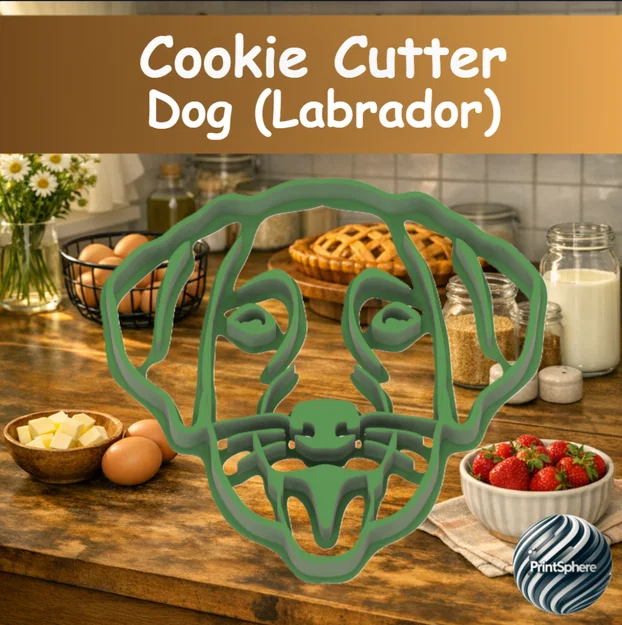 Baking - Khuôn cắt bánh quy - Hình chó Labrador - Image 1