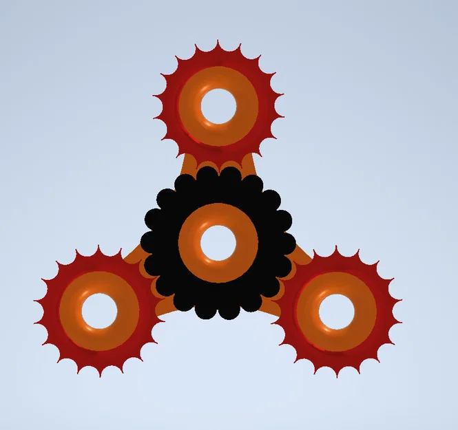 Gear Fidget Toy: Đồ chơi bánh răng giải tỏa căng thẳng in 3D - Image 2