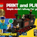 Mô hình tàu hỏa LEGO Locomotive L-03 in 3D độc đáo - Thumbnail 1