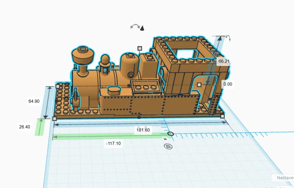Mô hình tàu hỏa LEGO Locomotive L-03 in 3D độc đáo - Image 2