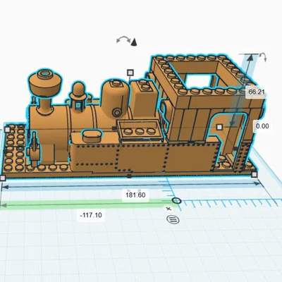 Mô hình tàu hỏa LEGO Locomotive L-03 in 3D độc đáo