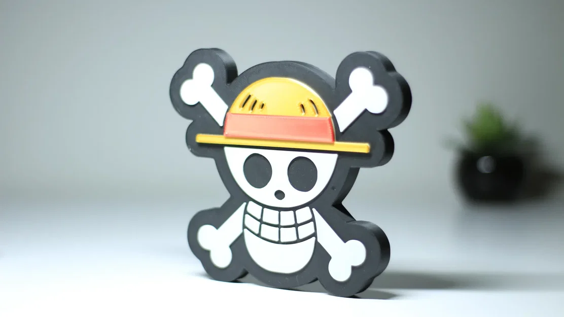 Nam châm logo băng hải tặc Mũ Rơm - One Piece - Image 2