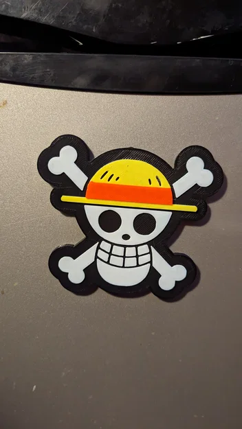 Nam châm logo băng hải tặc Mũ Rơm - One Piece - Image 3