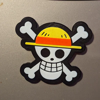 Nam châm logo băng hải tặc Mũ Rơm - One Piece