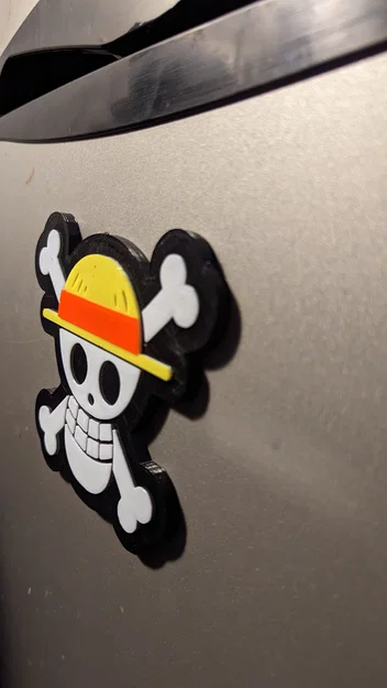 Nam châm logo băng hải tặc Mũ Rơm - One Piece - Image 4